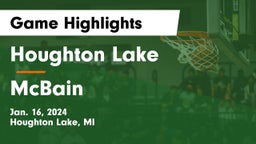 Houghton Lake  vs McBain  Game Highlights - Jan. 16, 2024