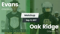 Matchup: Evans  vs. Oak Ridge  2017