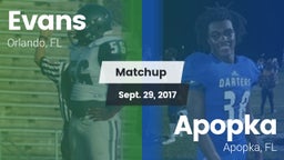 Matchup: Evans  vs. Apopka  2017
