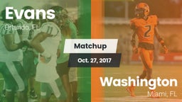 Matchup: Evans  vs. Washington  2017