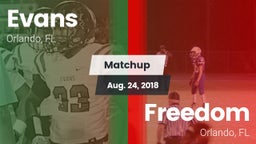 Matchup: Evans  vs. Freedom  2018