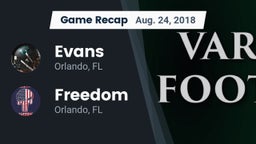 Recap: Evans  vs. Freedom  2018