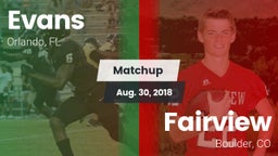 Matchup: Evans  vs. Fairview  2018