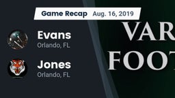 Recap: Evans  vs. Jones  2019