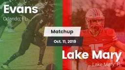 Matchup: Evans  vs. Lake Mary  2019