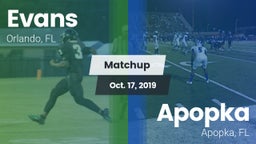 Matchup: Evans  vs. Apopka  2019