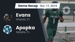 Recap: Evans  vs. Apopka  2019