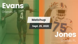 Matchup: Evans  vs. Jones  2020
