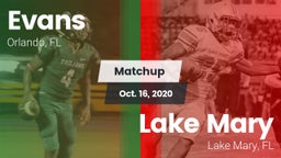 Matchup: Evans  vs. Lake Mary  2020
