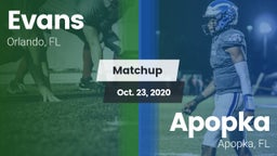 Matchup: Evans  vs. Apopka  2020