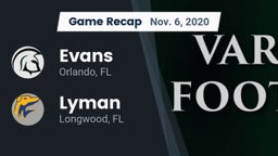 Recap: Evans  vs. Lyman  2020