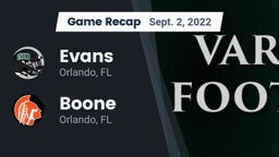 Recap: Evans  vs. Boone  2022