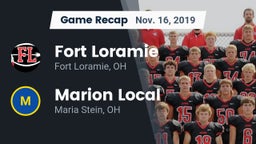 Recap: Fort Loramie  vs. Marion Local  2019