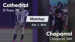 Matchup: Cathedral High Schoo vs. Chaparral  2016