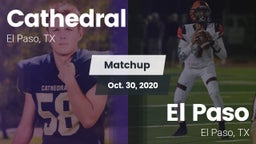 Matchup: Cathedral High Schoo vs. El Paso  2020