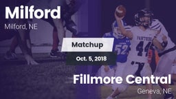 Matchup: Milford  vs. Fillmore Central  2018