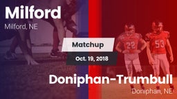 Matchup: Milford  vs. Doniphan-Trumbull  2018