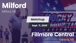 Matchup: Milford  vs. Fillmore Central  2020