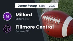 Recap: Milford  vs. Fillmore Central  2022