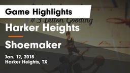 Harker Heights  vs Shoemaker Game Highlights - Jan. 12, 2018