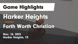 Harker Heights  vs Forth Worth Christian Game Highlights - Nov. 18, 2023
