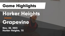 Harker Heights  vs Grapevine Game Highlights - Nov. 30, 2023