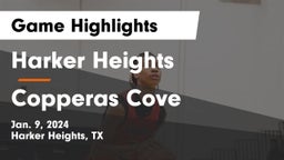 Harker Heights  vs Copperas Cove  Game Highlights - Jan. 9, 2024