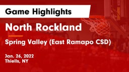 North Rockland  vs Spring Valley  (East Ramapo CSD) Game Highlights - Jan. 26, 2022