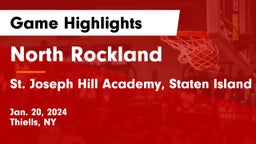 North Rockland  vs St. Joseph Hill Academy, Staten Island Game Highlights - Jan. 20, 2024
