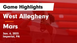West Allegheny  vs Mars  Game Highlights - Jan. 6, 2023