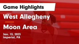 West Allegheny  vs Moon Area  Game Highlights - Jan. 13, 2023
