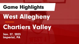 West Allegheny  vs Chartiers Valley  Game Highlights - Jan. 27, 2023