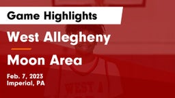 West Allegheny  vs Moon Area  Game Highlights - Feb. 7, 2023
