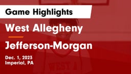 West Allegheny  vs Jefferson-Morgan  Game Highlights - Dec. 1, 2023