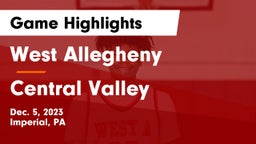 West Allegheny  vs Central Valley  Game Highlights - Dec. 5, 2023