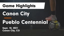 Canon City  vs Pueblo Centennial Game Highlights - Sept. 10, 2021