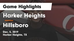 Harker Heights  vs Hillsboro  Game Highlights - Dec. 5, 2019