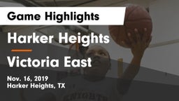 Harker Heights  vs Victoria East  Game Highlights - Nov. 16, 2019