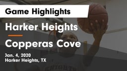 Harker Heights  vs Copperas Cove  Game Highlights - Jan. 4, 2020