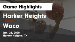 Harker Heights  vs Waco  Game Highlights - Jan. 28, 2020