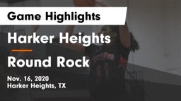 Harker Heights  vs Round Rock  Game Highlights - Nov. 16, 2020
