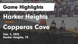 Harker Heights  vs Copperas Cove  Game Highlights - Feb. 3, 2023