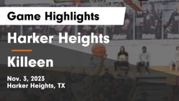Harker Heights  vs Killeen  Game Highlights - Nov. 3, 2023