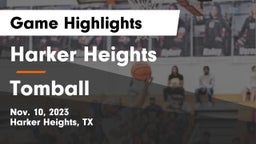 Harker Heights  vs Tomball  Game Highlights - Nov. 10, 2023