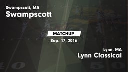 Matchup: Swampscott High vs. Lynn Classical  2016