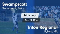 Matchup: Swampscott High vs. Triton Regional  2016