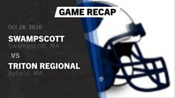 Recap: Swampscott  vs. Triton Regional  2016