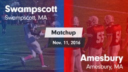 Matchup: Swampscott High vs. Amesbury  2016