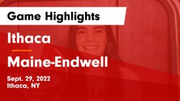Ithaca  vs Maine-Endwell  Game Highlights - Sept. 29, 2022