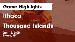 Ithaca  vs Thousand Islands Game Highlights - Jan. 10, 2020